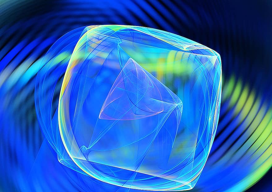 krystall, fraktal, bakgrunn, mønster, abstrakt, desktop, abstrakt kunst