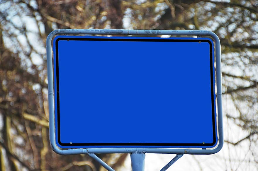Town Sign, Board, Road Sign, Traffic Sign, Place Name Sign, Shield, Note, Signposts, Empty, Label, Insert Text
