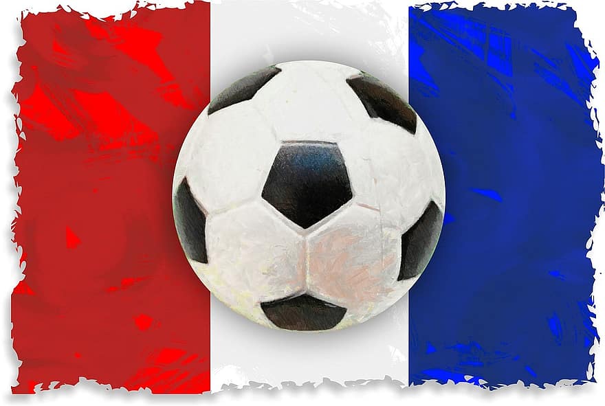 Urheilu, pelit, virkistys, vapaa-, pallo, jalkapallo, urheilupallot, laitteet, lippu, Ranskan kieli