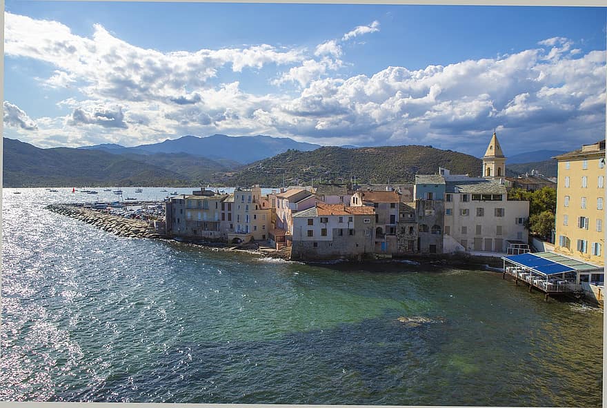 ul, Florent, Korsyka, woda, podróżować, znane miejsce, linia brzegowa, architektura, turystyka, lato, cele podróży