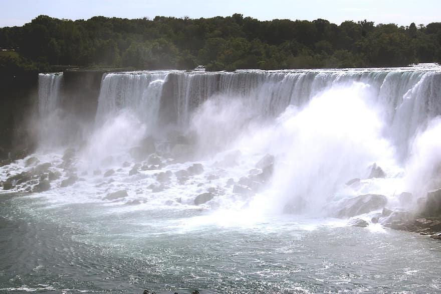 waterval, Niagara watervallen, water, Niagara, hydro, natuur, toneel-