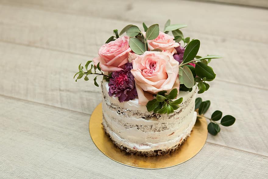бісквіт, весільний торт, десерт, випічка, торт, солодощі, квітка, прикраса, свіжість, для гурманів, їжа