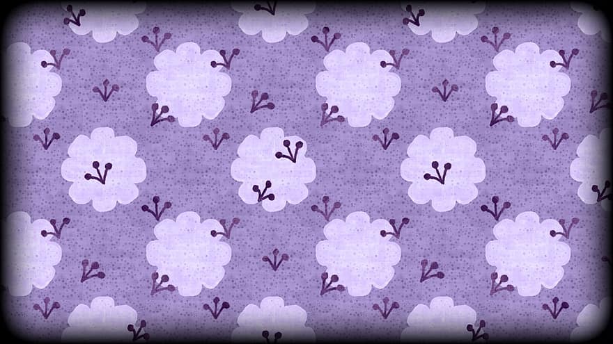 Flowers, Purple, Background, Wallpaper, Spring, Floral, Vintage, Retro