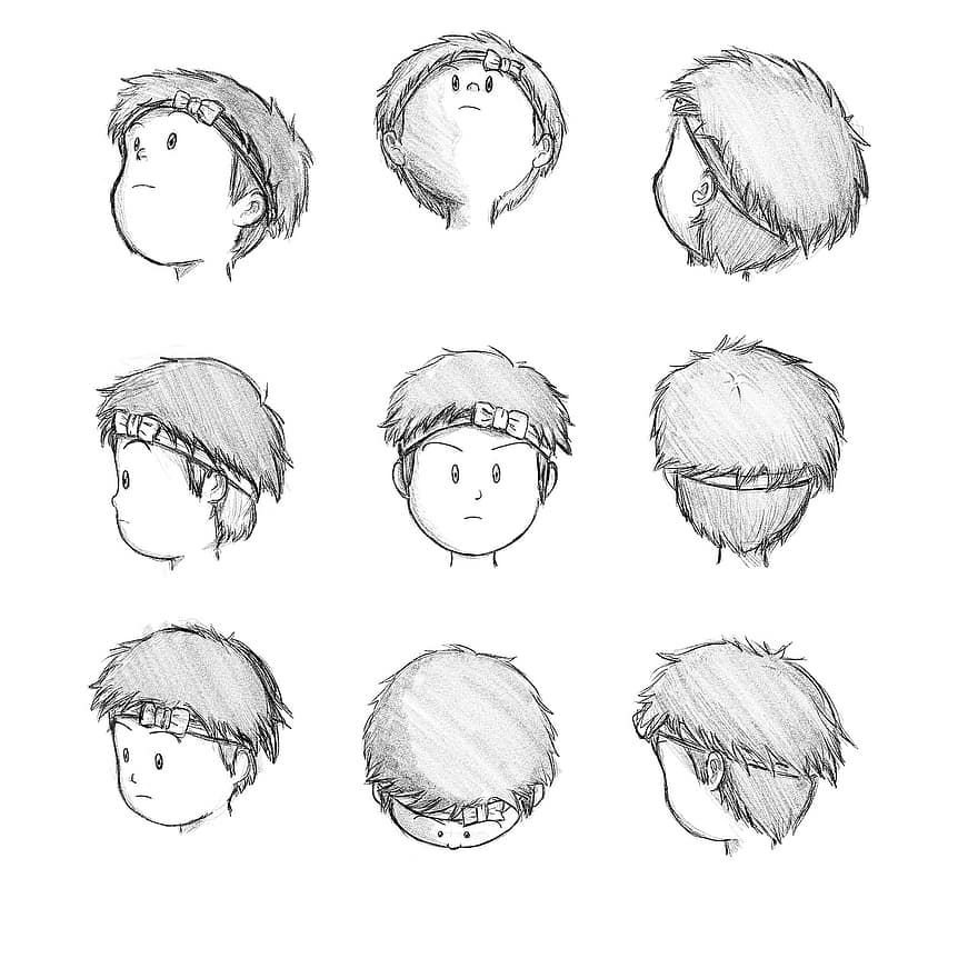 Character, Boy, Drawing, Sketch, Man, Cartoon, Family, Kids, Male, Person, Anime