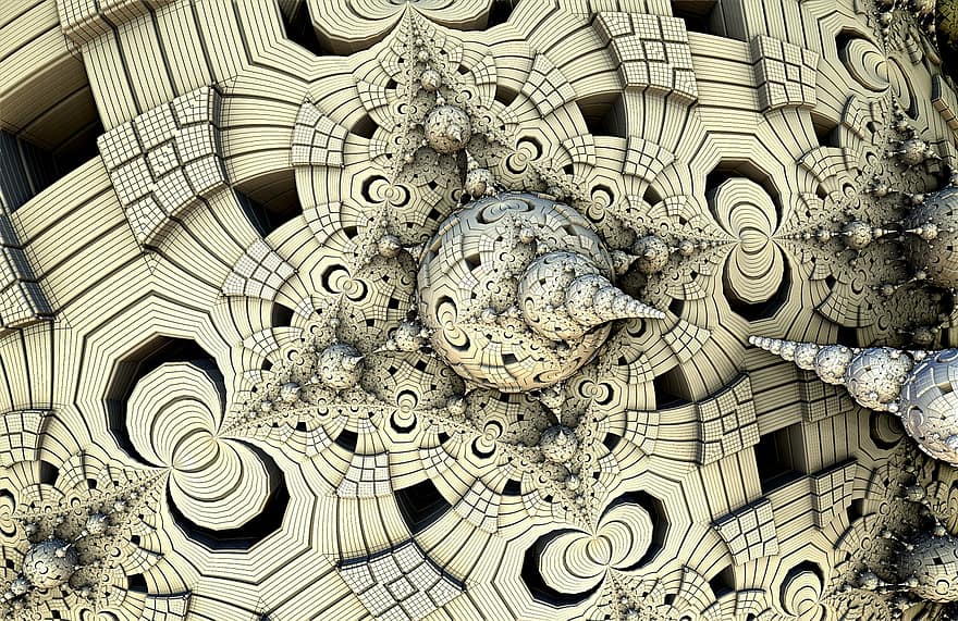 fractal, Menger, kubus, meetkundig, labyrint, spons, 3d, geometrie, artwork, monochroom, herhalen