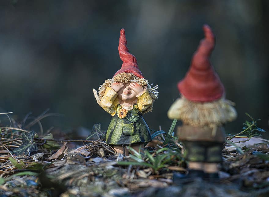 gnome इसके, आंकड़ों, सजावट, कला, प्यारा, छोटा, पतझड़, खिलौने, वन, मौसम, आनंद
