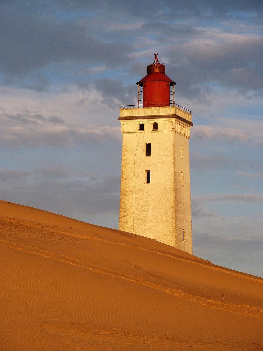 маяк, Маяк Руб'єрг Кнуде, піщані дюни