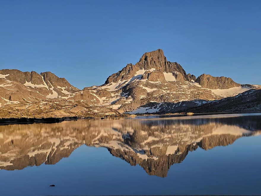 John Muir Trail, Sonnenaufgang, Berg, Reflexion
