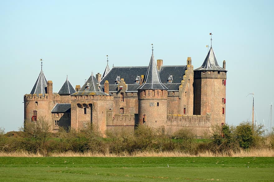 замок, Muiderslot, форт, история, защита, музей, средний возраст, Muiden