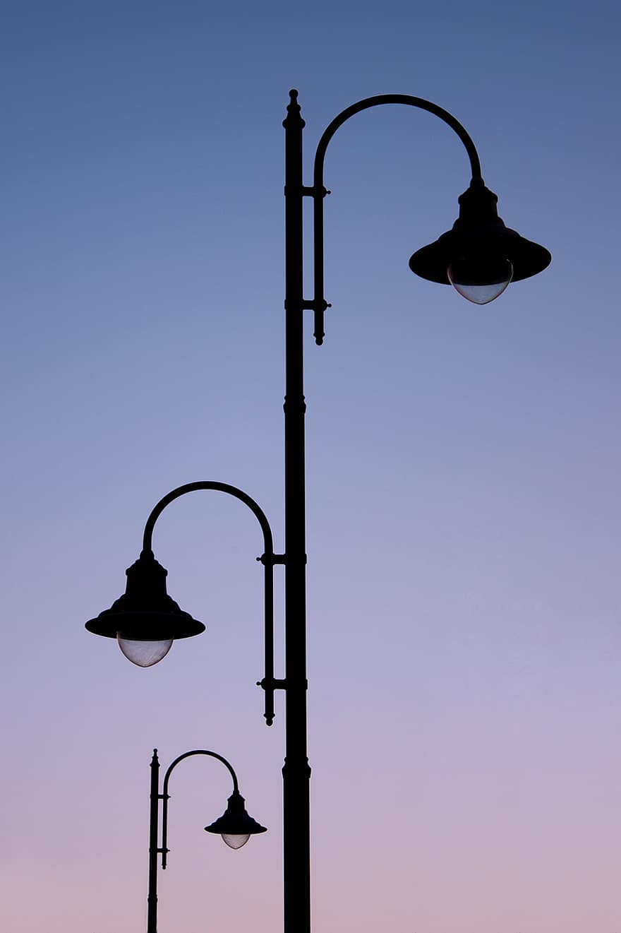 лампы, улица, свет, украшение