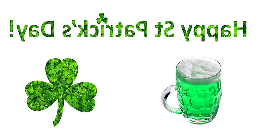 St Patricks Day, Sankt Patriks dag, irländsk, firande, vitklöver