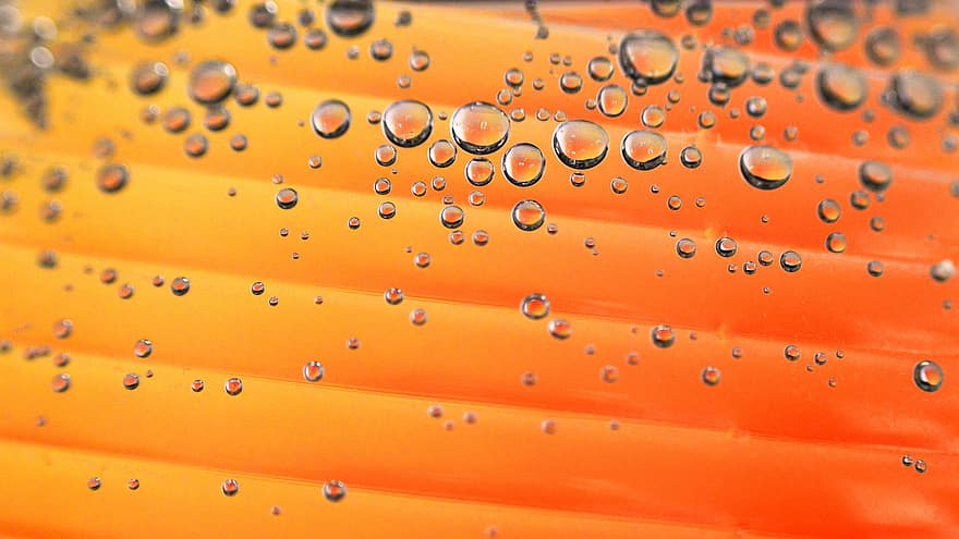 пузырьки, оранжевый, роса, воды, мокрый, капельки, вода, жидкость, подводный, пузыри фон, всплеск