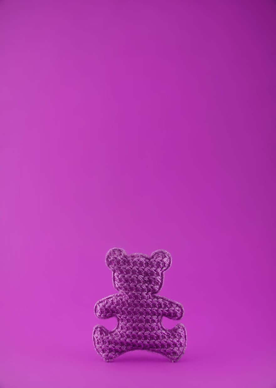 Teddy Bear, Pink, Background, Bear, Stuffed Toy, Teddy, Plush, Toy, Cute