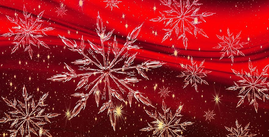 Коледа, звезда, леден кристал, снежинка, заден план, идване, звездно небе, текстура, блестящ, коледна звезда, златист
