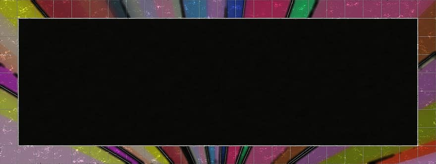 Banner, copyspace, Hintergrund, Rahmen, Rand, Tafel, leer, leeren, Bereich, Schwarzes Banner, schwarzer Rahmen