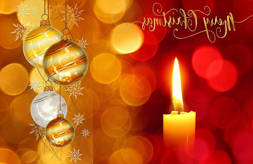 Коледа, поздравителна картичка, Коледен поздрав, коледен мотив, коледна картичка, christbaumkugeln, Фон за коледни орнаменти, украса, Весела Коледа, свещ, пощенска картичка