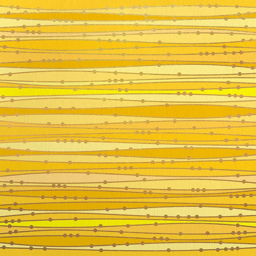 linjer, mønster, gul, gylden, bakgrunn
