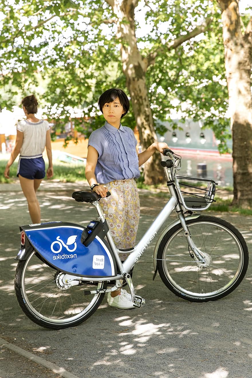 Woman, Cyclist, Bicycle, Bike, Young, Girl, Female, Biking, Summer, Cycling
