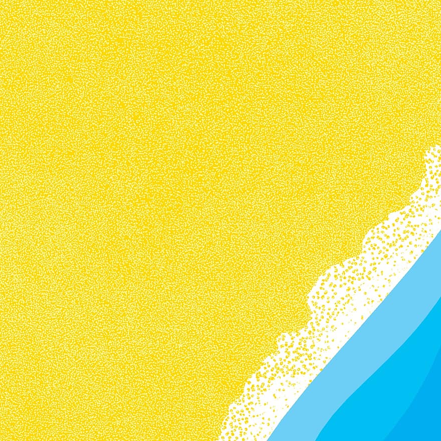 playa, arena, olas, mar, Oceano, mar azul, arena amarilla, costa, fondo, álbum de recortes