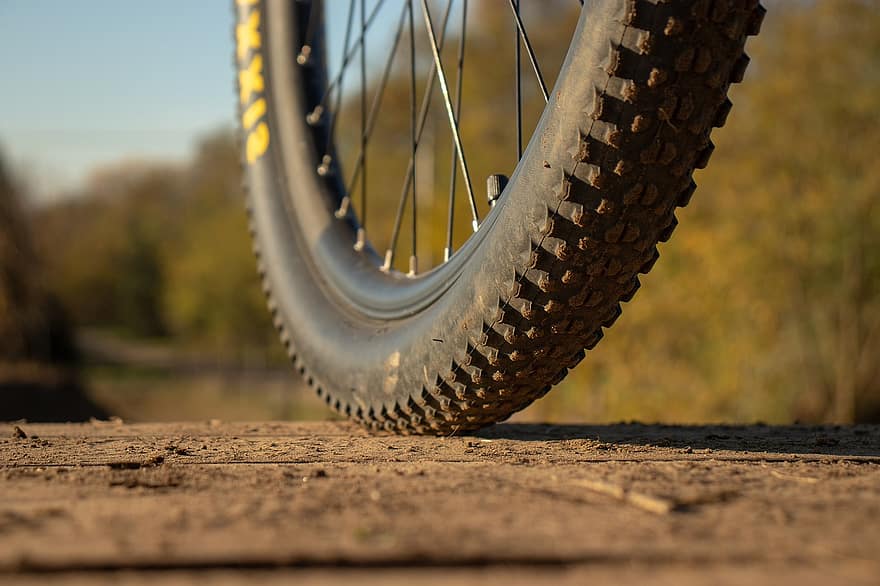 roda, bicicleta, pneu, ciclo