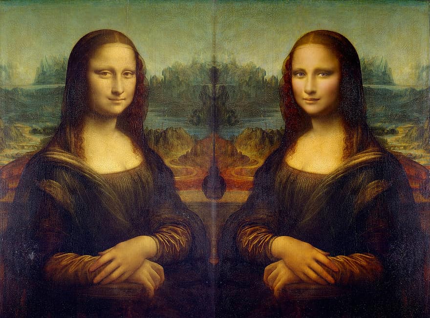 Mona Lisa, malování, Leonardo da Vinci, portrét, mladý, tvář, substituci