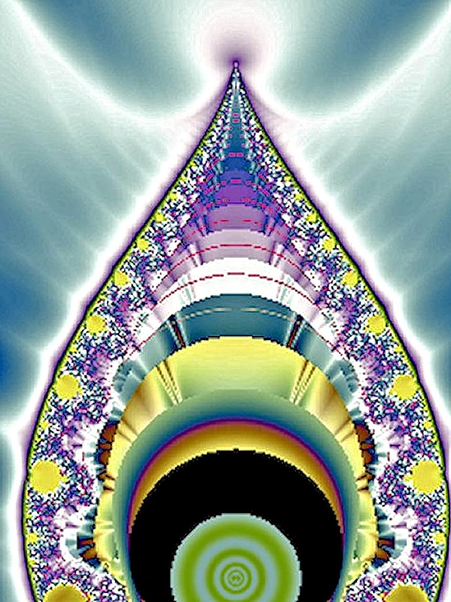 fractal, digital, Torre de la Fantasia