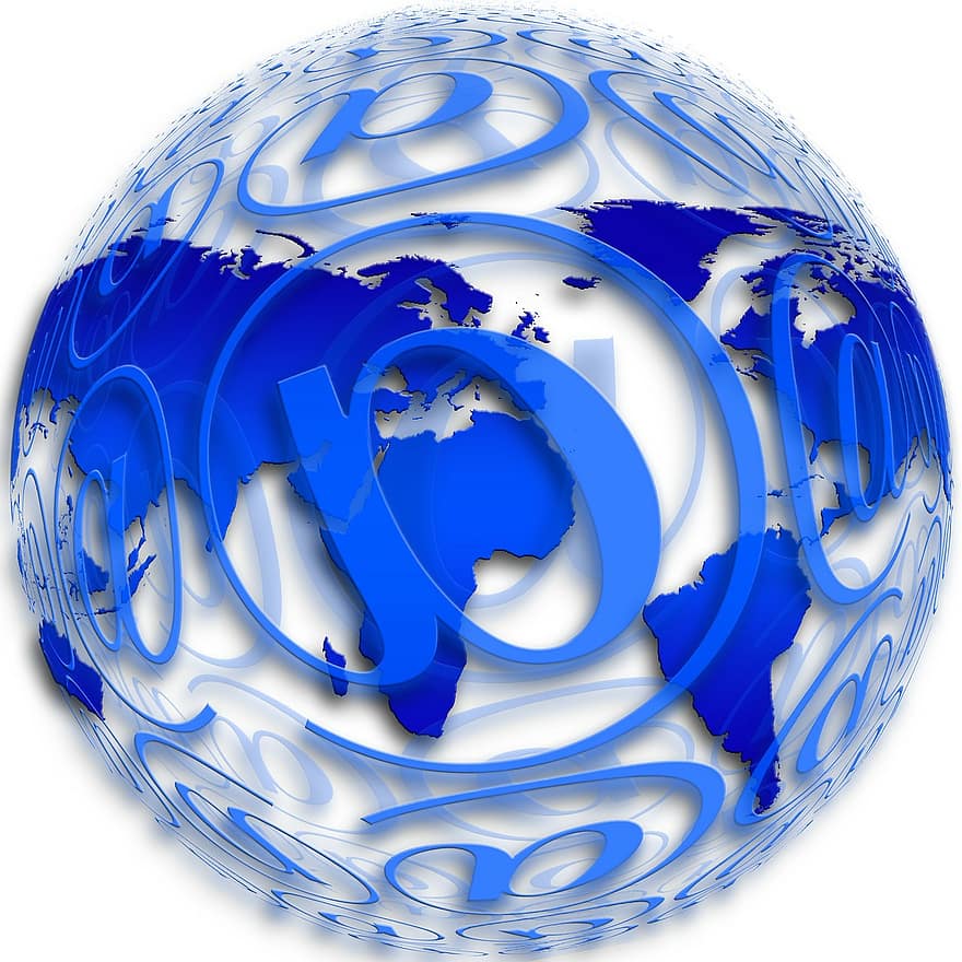 globus, e mail, bold, jorden, verden, på, post, e-mail, nyheder, internet, elektronik