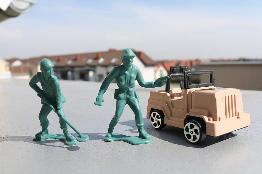 солдат, війни, автомобіль, іграшка, пістолет