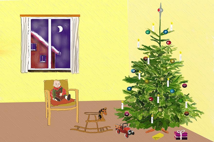 giáng sinh, quà Giáng sinh, trang trí giáng sinh, thời gian Giáng sinh, cây linh sam, đêm Giáng sinh, Ông gia noen, Giáng sinh trang trí, sự ra đời