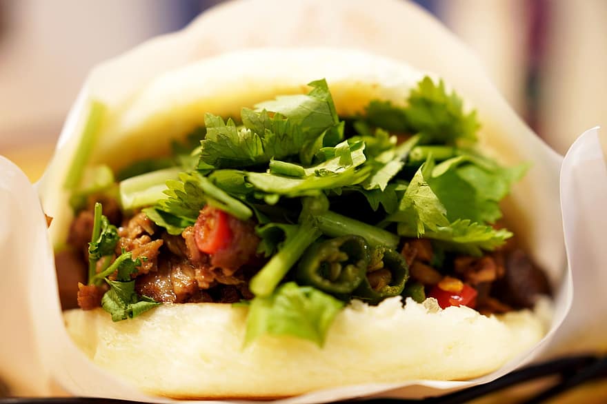 Meat Bun, Vegetable, Food, Pork, Dish, Fast Food, Bread, Meat, Coriander, Delicious, Chinese Cuisine
