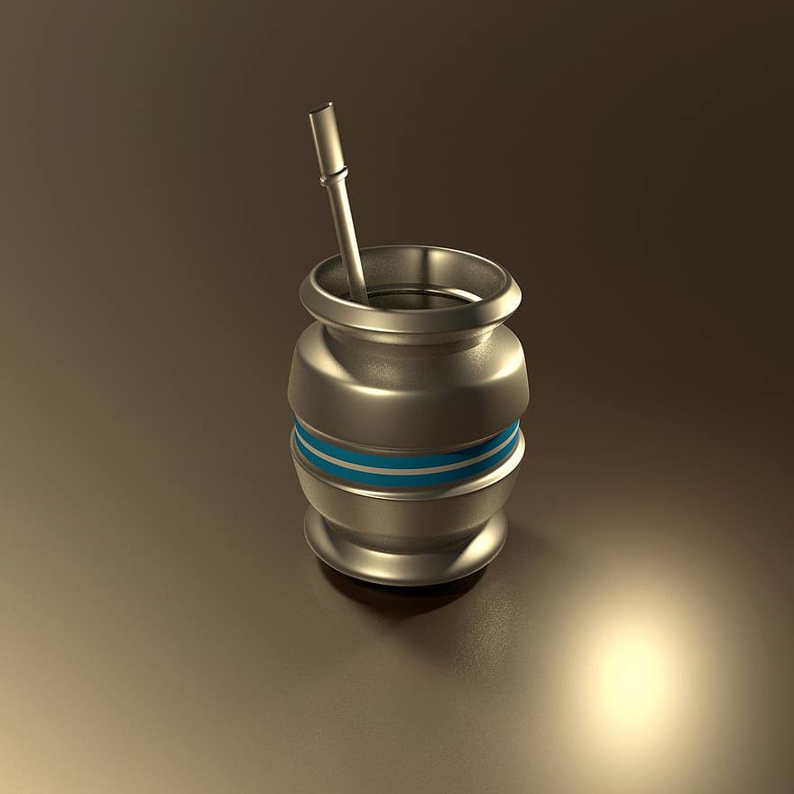 metal kop, Metal krukke, 3d render, enkelt objekt, drikke, alkohol, metal, illustration, baggrunde, tønde, øl