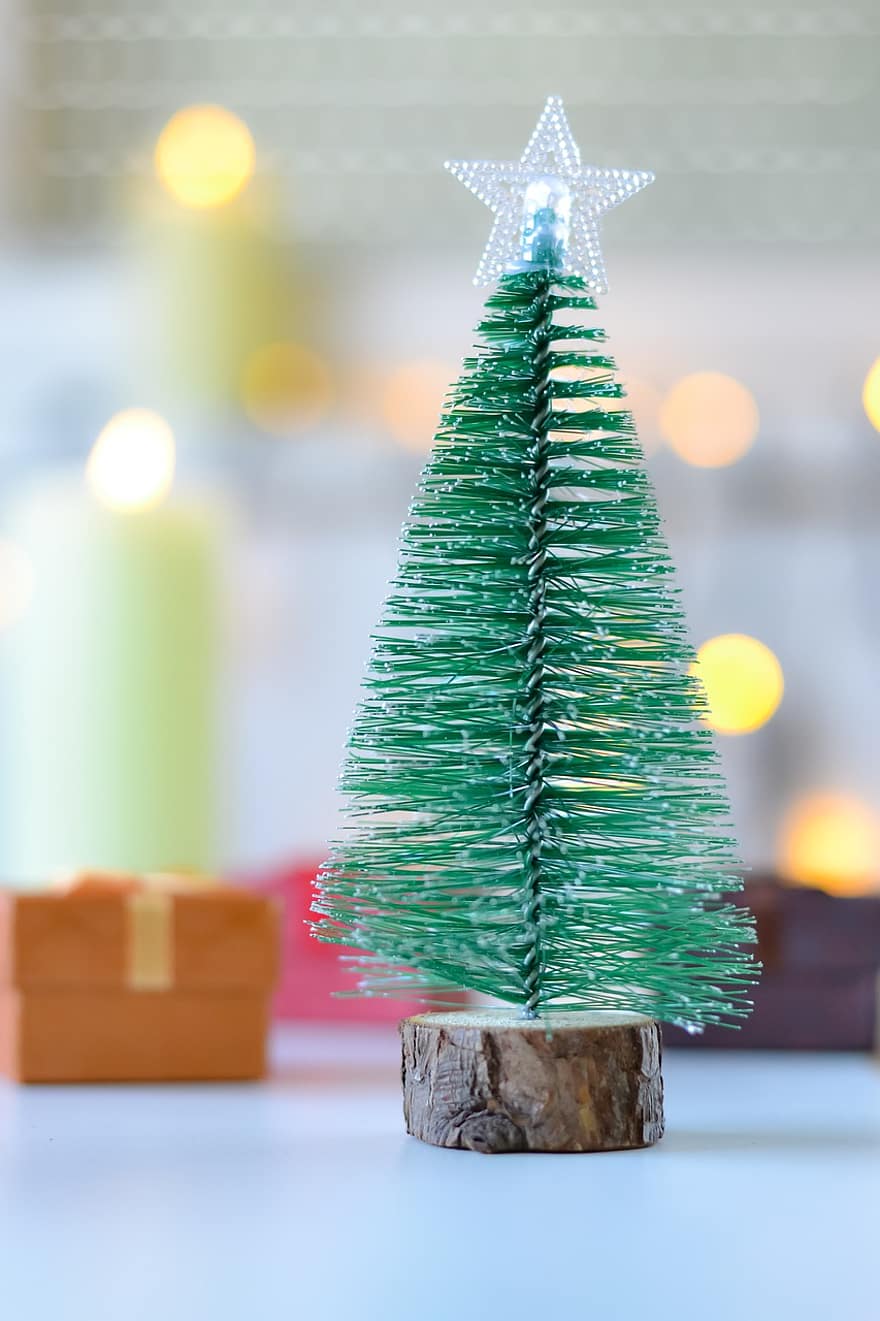дерево, рождество, украшение, день отдыха, подарок, орнамент, праздник, зима, год, изолированный, золото