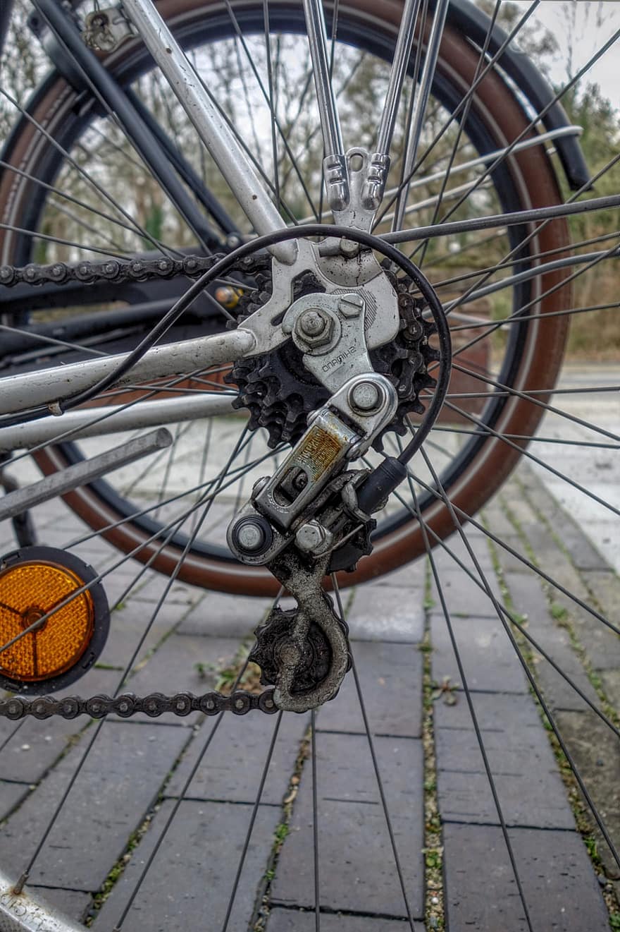 Bicycle, Traffic Turning, Wheel, Gear Shift, Bicycle Chain, Technology, Means Of Transport