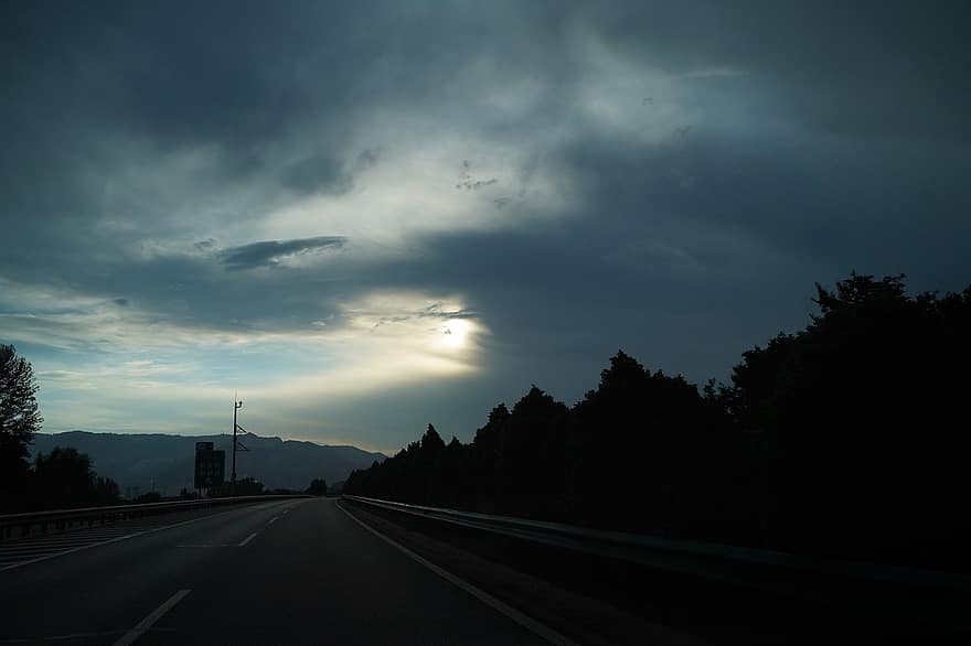 Road, Nature, Travel, Outdoors, Sky, Clouds