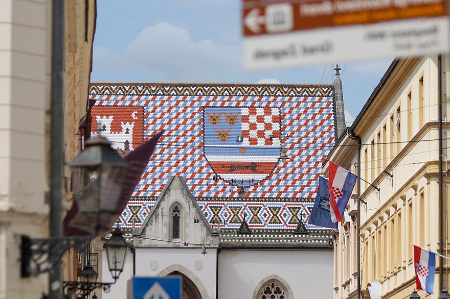 biserică, templu, clădire, Biserica Sf. Marcu, Zagreb