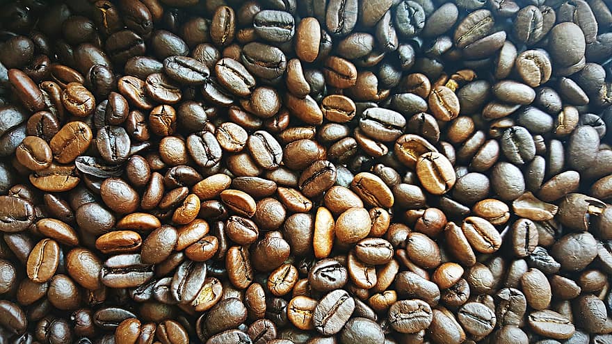 café, des haricots, des graines, caféine, arôme, rôti, aliments, boisson, marron, aromatique, fermer