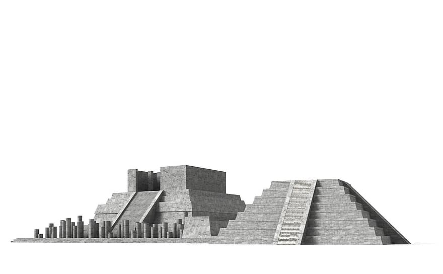 piramit, Meksika, mimari, bina, kilise, ilgi alanları, tarihsel, turistler, cazibe, işaret, cephe