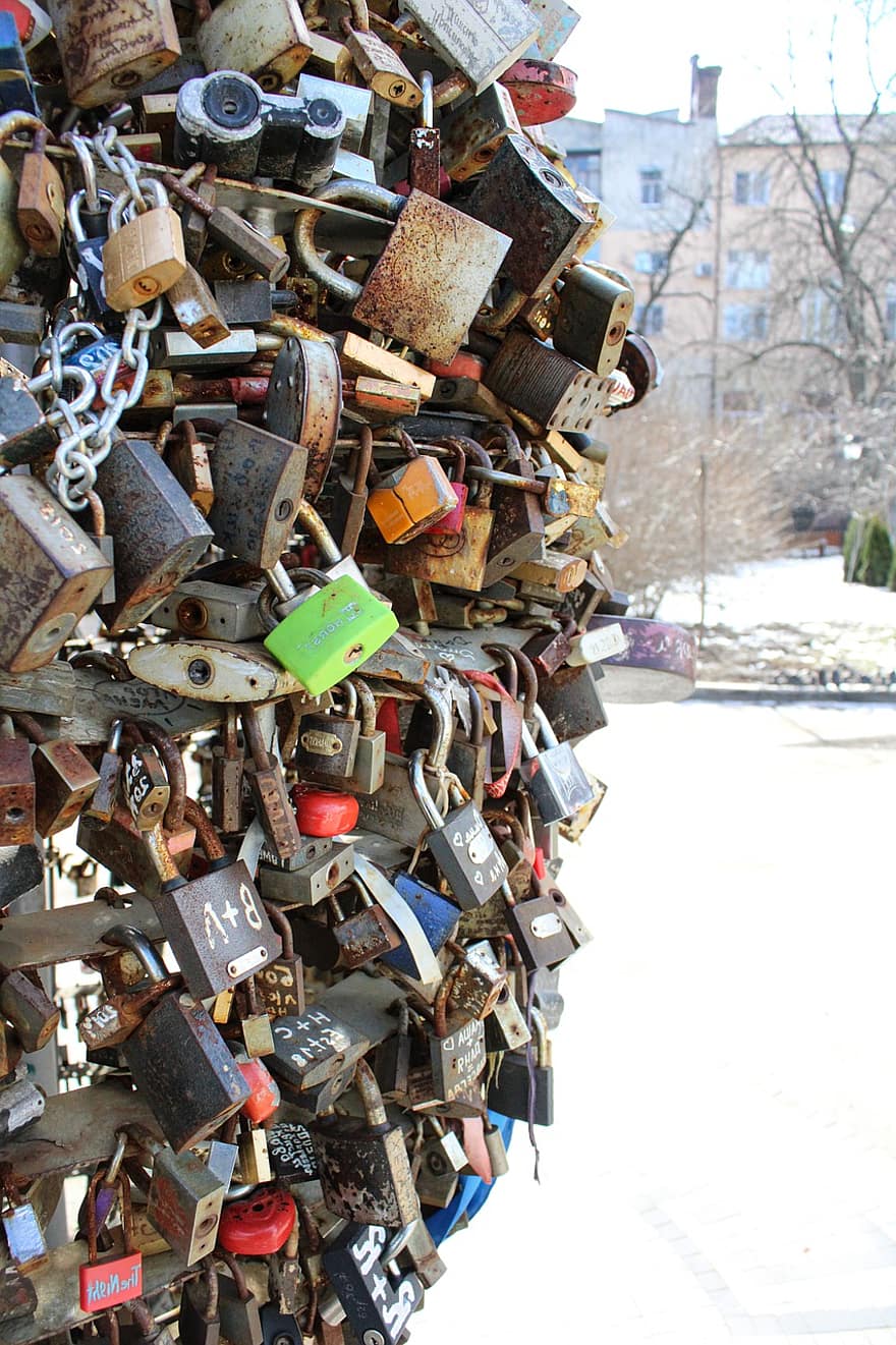 Locks, Metal, Iron, Steel, Rust, padlock, lock, love, cultures, symbol, fence