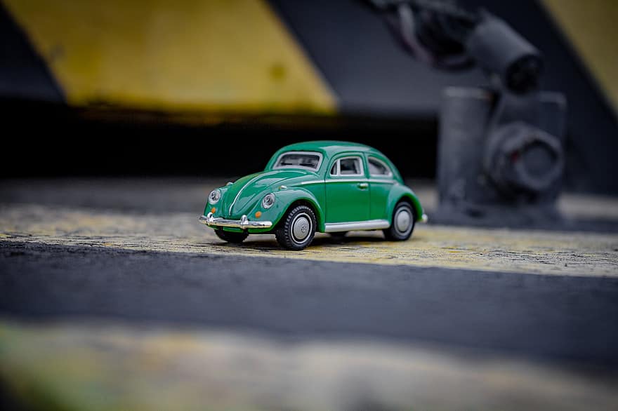 vw beetle, Volkswagen, модел автомобил, играчка, автомобил, превозно средство, кола, транспорт, сухопътни превозни средства, старомоден, начин на транспорт