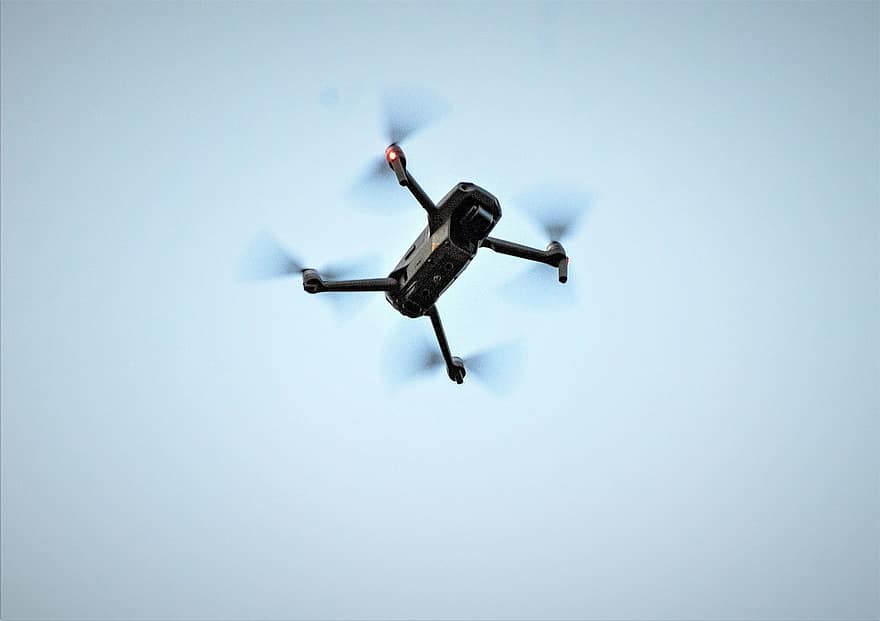 drone, en volant, ciel, caméra, vidéo, vol, rotor, technique, quadcoptère, hélice, hélicoptère