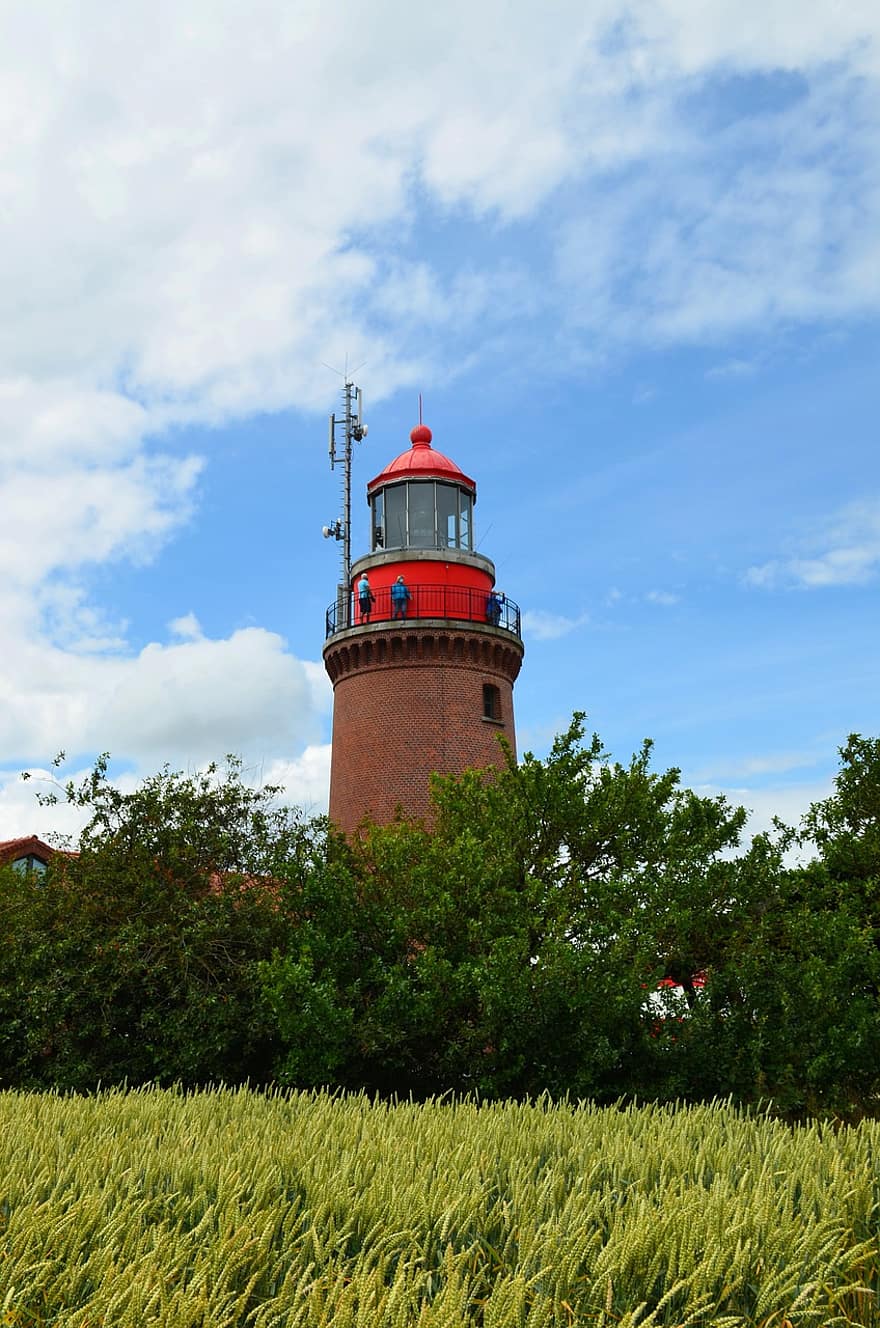Lighthouse, Daymark, Navigation, Shipping, Coast, Tower, Building, Bastorf, Mecklenburg Western Pomerania, Kühlungsborn, Baltic Sea