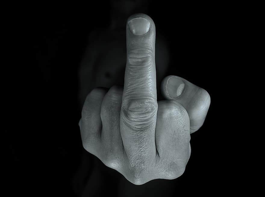 Finger, The Finger, Hand, Gesture, Anger