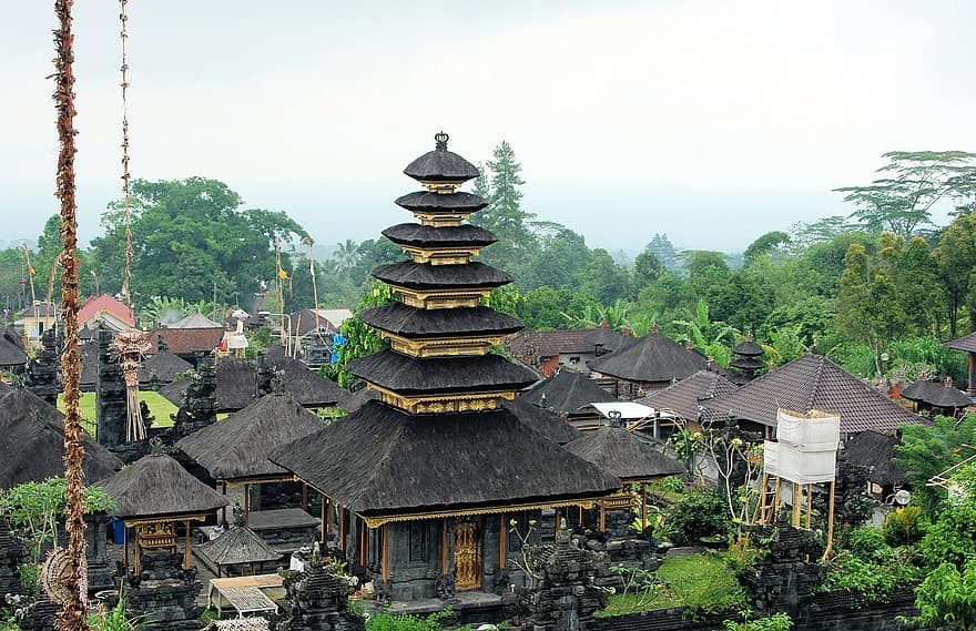 templu, bali, pagodă, călătorie