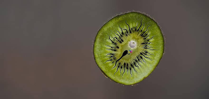 Fruit, Kiwi, Food, Reproduction, green color, close-up, freshness, summer, healthy eating, slice, macro