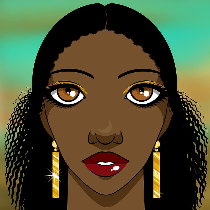 žena, krása, afro-american, Afrika, Afričan, Černá, Černá kůže, portrét, dívka, ženský, mladý