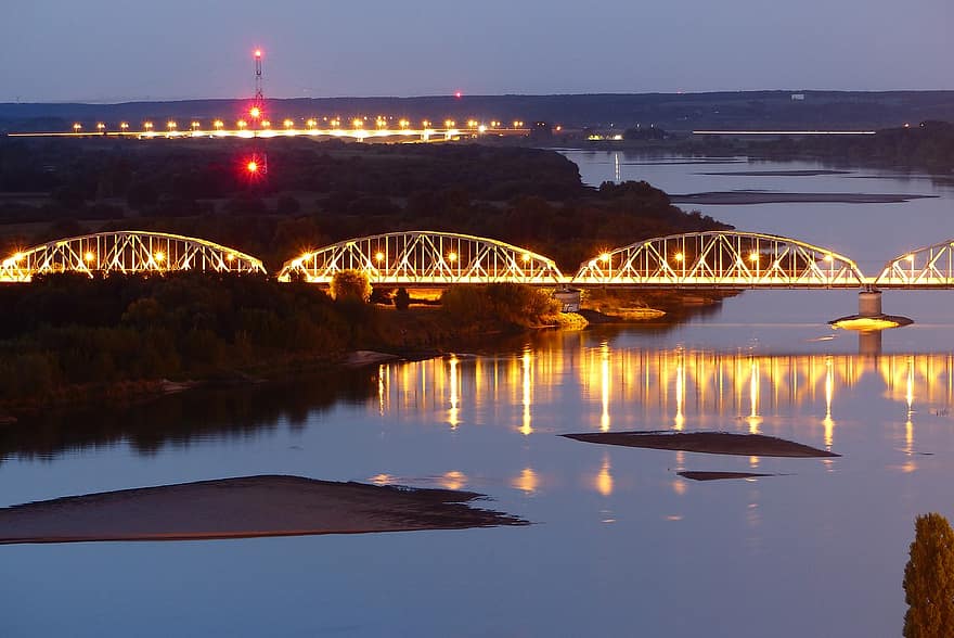 most, řeka, cestovat, cestovní ruch, mostní laguna, řeky Visly, řečiště
