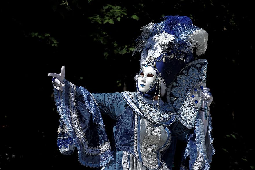 karneval, venetianskarnival, kostyme, masquerade, festival, kvinne, venetian maske, mystisk, kulturer, tradisjonelle klær, menn