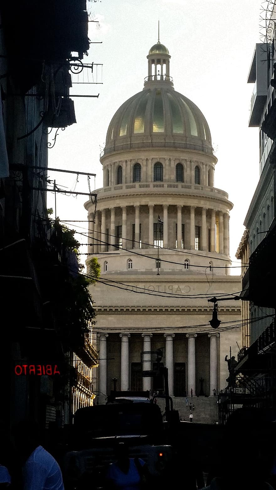 Havana, capitol, město, kuba, el capitolio, Budova Národního Kapitolu, budova, architektura, starý, historický, ulice