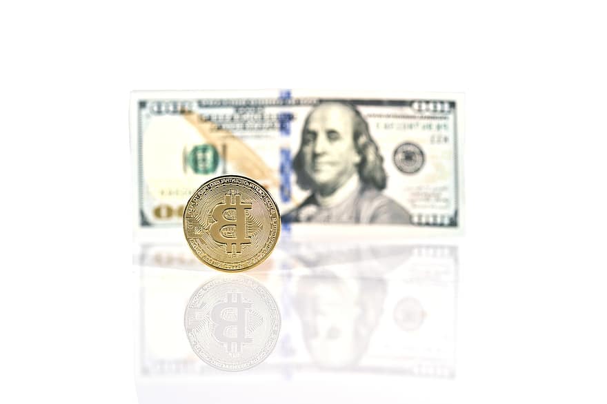 Bitcoin, penge, digital, krypto, blockchain, økonomi, opsparing, guld, bank, finansiere, handle