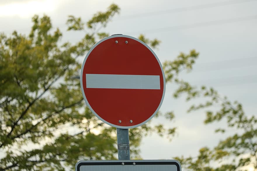 interdire, rue à sens unique, Panneau de signalisation, trafic, rouge, panneau de signalisation, bouclier